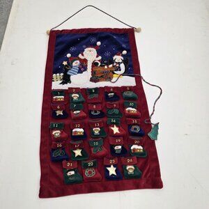 Christmas Countdown Advent Calendar Wall Hanging Decor Tree Holiday 2004